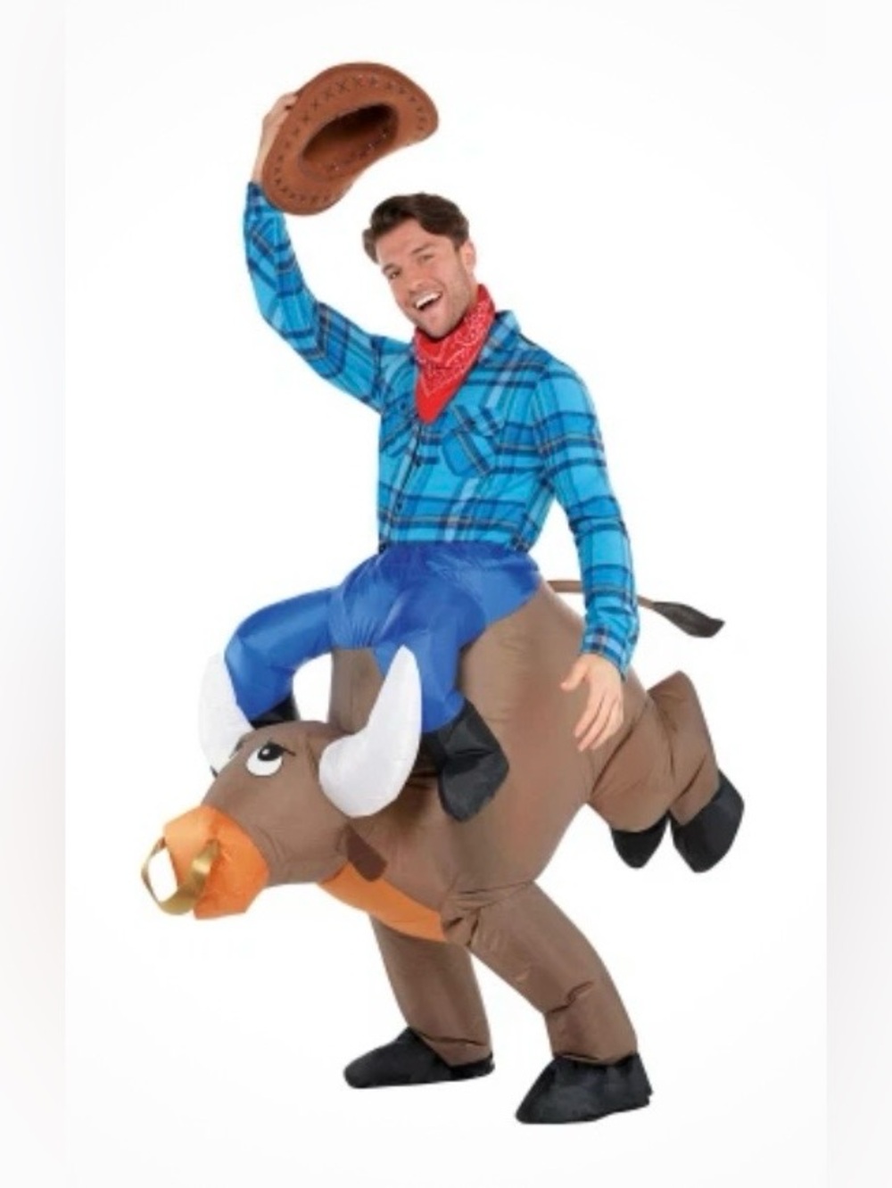 Inflatable Bull Rider Costume